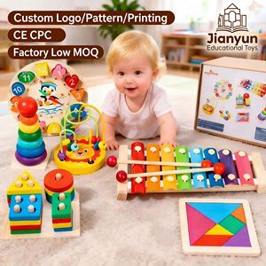 Jouets éducatifs en bois personnalisés pour bébés, xylophone musical, jouet amusant à frapper à la main, ensemble de jouets éducatifs Montessori pour enfants - Product Image 1