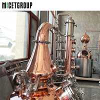 Machine de distillation en pot de cuivre multifonctionnelle 150L pour la distillation du whisky Brandy Gin Vodka et des huiles essentielles
