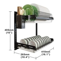 Organisateur d'accessoires de cuisine BX, égouttoir mural, support de rangement de cuisine, égouttoir à vaisselle