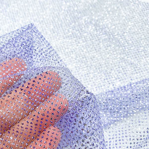 מכירה חמה מחיר תחרותי בד כלה ירוק נוצץ בד רשת ירוק סופר צפוף פאייטים גליטר טול בד גליל - Product Image 6