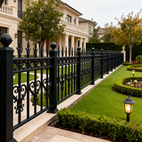 Rampe de balcon en aluminium, clôture de jardin, rampe de jardin, barrière de jardin, périmètre de jardin