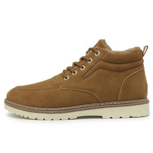 Men's Shoes New Winter Style Plush and Thick High Top Cotton Shoes Men's Outdoor Anti slip Work <strong>Clothes</strong> Cotton <strong>Boots</strong> - Product Image 1