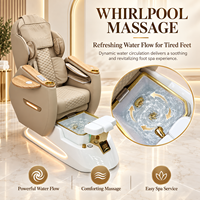 Fauteuil de pédicure professionnel, fauteuil de spa pour les pieds, fauteuil de salon de manucure avec massage électrique inclinable et bain de pieds à remous