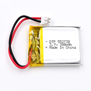 แบตเตอรี่ลิเธียมไอออน 552730 380mAh 3.7V ของแท้จากโรงงาน OEM โพลิเมอร์ ขายส่ง คุณภาพดี ความจุขนาดใหญ่ - Product Image 1