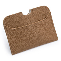 Penjepit Uang Kulit Asli Desain Mewah, Tempat Kartu Ukuran Mini Custom, Kapasitas Besar untuk Grosir