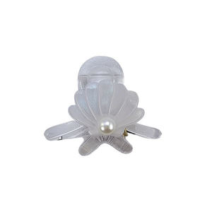 Fermaglio per capelli a forma di stella marina K 8 cm, decorato con perle trasparenti, per donne e ragazze - Product Image 2