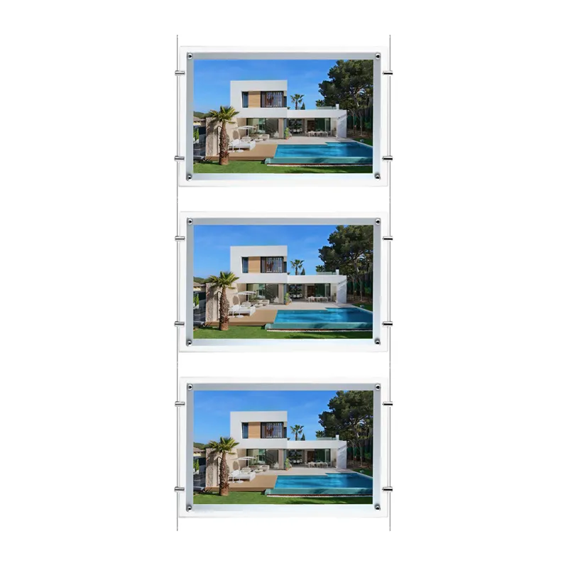 Immobilien agentur A1/A2/A3/A4 LED-Poster Kristall rahmen Licht box Fenster anzeige