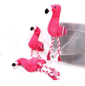 Toptan kuzu & Flamingo gıcırtılı peluş köpek oyuncaklar mısır kadife çiğnemek oyuncaklar, noel hediyeler için dayanıklı yumuşak doldurulmuş hayvanlar - Product Image 5