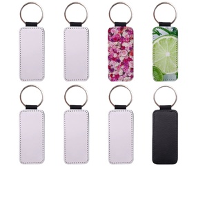 Llavero de Cuero PU para Regalo, con Logotipo Personalizado, Llavero de Cuero de Alta Calidad, Forma de Corazón/Rectángulo/Redondo, Moderno - Product Image 2