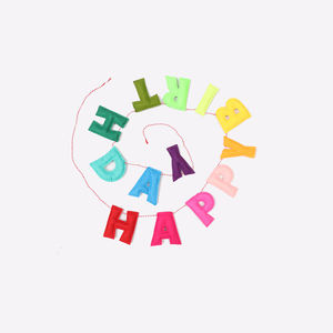 Pancarta de fieltro RPET para fiesta de <span class=keywords><strong>cumpleaños</strong></span> Friends Celebrate Birthday Party Banner - Product Image 5