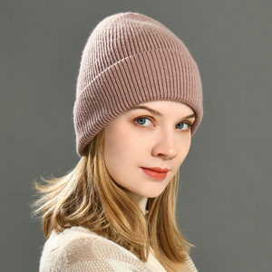 Jxwatcher <strong>Women</strong> Men Outdoor Windproof Biking Skiing Hat Striped Warm Cashmere Knitted Cuffed Winter All <strong>Black</strong> Designer <strong>Beanie</strong> - Product Image 6