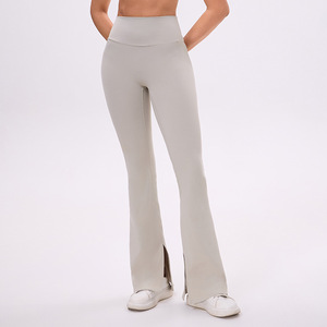 Pantalones de Yoga Casuales de Cintura Alta con Efecto Levanta Glúteos, Ajustados, Deportivos, de Pierna Ancha, Elásticos, Largos, para Mujer - Product Image 4