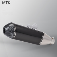 Dayanıklı 51mm Paslanmaz Çelik Susturucu Borusu, Motosiklet Egzozu için Modifiye Edilmiş, Motokros/Off-road/Pit Bike/Scooter/ATV'ye Uyar