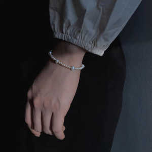 Bracelet en perles d'eau douce naturelles WENCHI - Accessoire de bijouterie élégant et luxueux, longueur réglable de 30g - Product Image 6