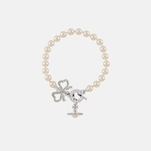 Nueva pulsera de alta gama con baño de oro, diseño de la emperatriz Vivienne, lazo, perla, Saturno, dulce y versátil, para mujer. - Product Image 4