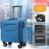 Valise de cabine pour agent de bord, trolley de 18 et 20 pouces, bagage de voyage d'affaires pour train à grande vitesse, en tissu Oxford verrouillable