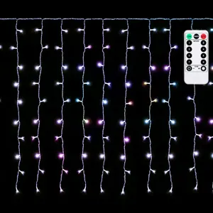 Striscia LED RGBY Collegabile, 150 LED, +1,5m, Uso Decorativo per Interni ed Esterni, Ideale per Feste e - Product Image 2