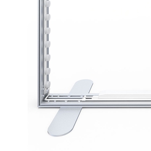 China Trade Frameless Tool Free Portable Slim Led Message Light Box Frame Stand