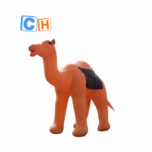 带有定制标志的充气动物，充气骆驼吉祥物广告