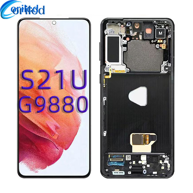 100% Original Factory Supplier OLED for samsung S21Ultra OLED Screen for samsung galaxy S21U G998F Pantalla Display