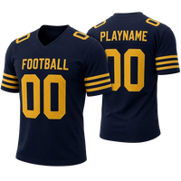 Camiseta Deportiva Personalizada de Fútbol Americano de Alto Rendimiento, Tejido de Malla Transpirable, para Jóvenes y Adultos