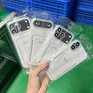Funda Transparente para iPhone 17 Pro Max, iPhone 16, 15 Pro Max, 13, 14, 12, 11, 6, 7, 8 Plus, SE2, con Bolsillo para Tarjetas - Product Image 6