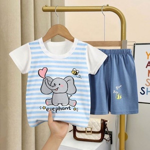 유아 남아 여름옷 티셔츠 반바지 세트 (<span class=keywords><strong>0</strong></span>~<span class=keywords><strong>6</strong></span>세) - Product Image 5