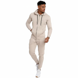 Chándal de 2 piezas para hombre, chándal con cremallera personalizada, chándal - Product Image 1