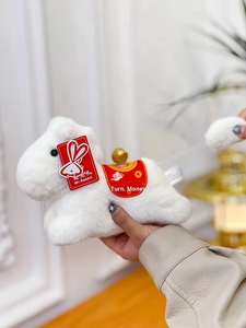 Porte-clés figurine mignon qui rapporte de l'argent, un adorable jouet en peluche en forme de poulain, idéal pour les garçons et les filles comme cadeau de fête - Product Image 3
