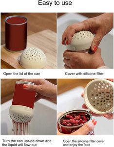 Escorredores de <span class=keywords><strong>Silicone</strong></span>, Escorredor de <span class=keywords><strong>Silicone</strong></span> de Grau Alimentício, Pode Filtrar, Livre de BPA, Ferramenta de Cozinha Multifuncional para Filtragem - Product Image 5