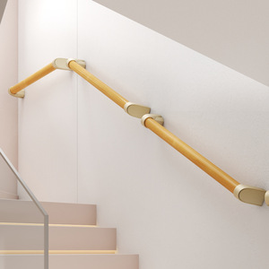 Rampe de sécurité murale en bois massif pour salle de bain et toilettes, pour personnes âgées, support de couloir MRD-FS15, capacité de charge 300 Jin - Product Image 2