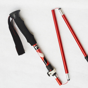 Bâtons de <span class=keywords><strong>ski</strong></span>, de <span class=keywords><strong>randonnée</strong></span> et de trekking pliables et réglables en aluminium 6061/7075 pour l'extérieur, bâtons de marche nordique, bâtons d'escalade - Product Image 3