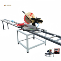 Machine à découper les portes et fenêtres en alliage d'aluminium de précision de 12 pouces, moteur 220V, 1,1KW, scie à aluminium portable haute puissance