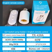 E27 saklar pengatur waktu jarak jauh, kontrol Multi lampu 85V-265V dapat disesuaikan untuk kamar tidur ruang bayi
