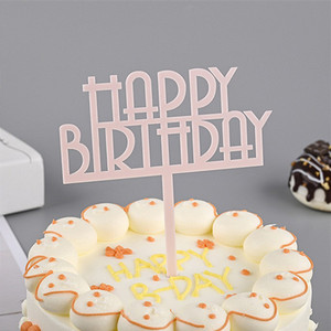 Décoration de gâteau en acrylique pour joyeux anniversaire - Product Image 5