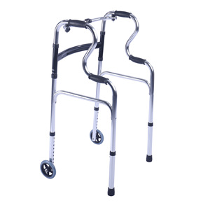 Andador con ruedas y asiento para ancianos, dispositivo de apoyo a la movilidad y entrenamiento de las extremidades inferiores - Product Image 1