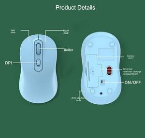 Ratón inalámbrico, ratón portátil delgado de 2,4G para ordenador portátil con receptor USB, ratón óptico silencioso para portátil, PC, ordenador portátil - Product Image 6
