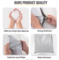 Sacs d'expédition en polyéthylène imprimés avec logo personnalisé rose, enveloppes d'expédition en plastique, sacs de messagerie Polymailer avec votre propre logo