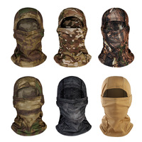 Cagoule de moto respirante à séchage rapide pour l'extérieur, avec un trou, en maille camouflage
