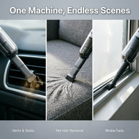 Mini aspirateur de voiture multifonction à piles ABS, souffleur d'air, pompe à vide, gonfleur, capacité 0,5L-1L, autonomie 30-45 min