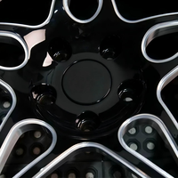 Jantes en alliage forgé AX 18x5 18x12 Beadlock Noir brillant usiné Drag Racing 3 pièces pour Corvette C7 Z06 2015 Jantes personnalisées