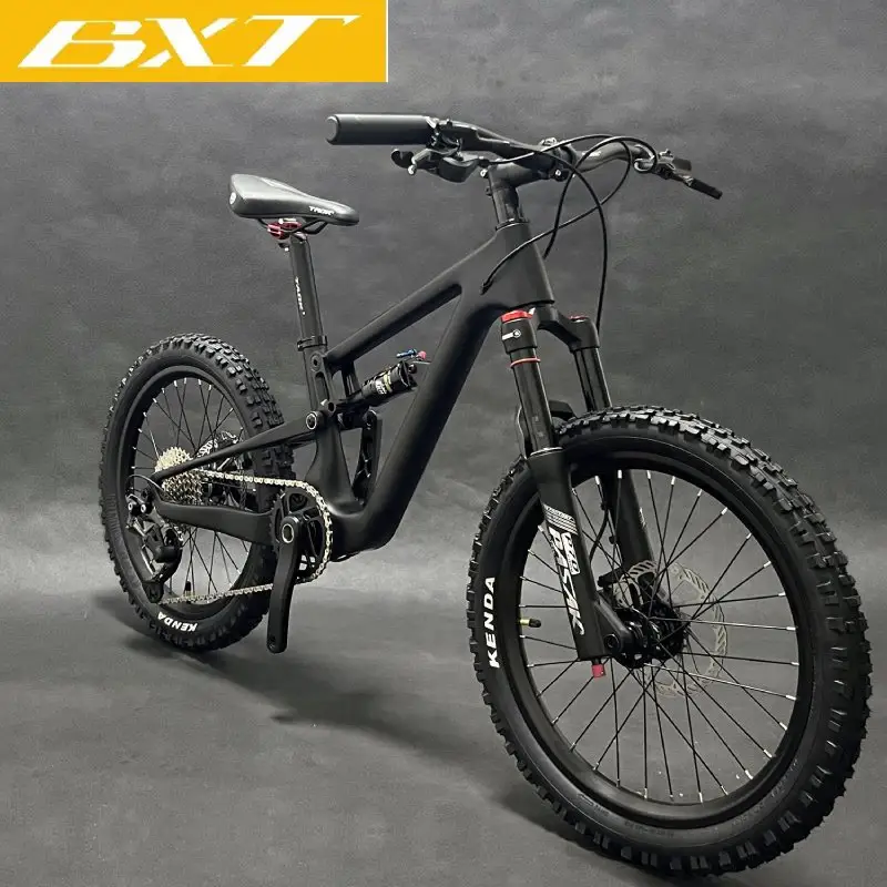 Telaio da montagna in carbonio 20er Full Suspension Hign End OEM cina vendita di fabbrica bambini MTB Bike XC telai di sospensione