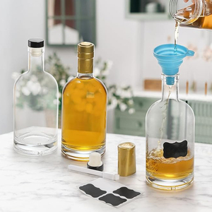 Nhà Máy Giá rõ ràng Glass chống trượt dưới Vodka rượu chai với nút chai cho liquo - Product Image 5