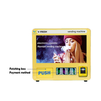 VFRESH Nouveauté Distributeur automatique intelligent personnalisé avec accepteur de billets pour centre commercial Distributeur automatique mural de petite taille