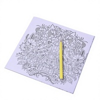 Livre de coloriage personnalisé pour adultes Forêt Enchantée, reliure piquée à cheval, livre d'art en papier sur le thème des contes de fées