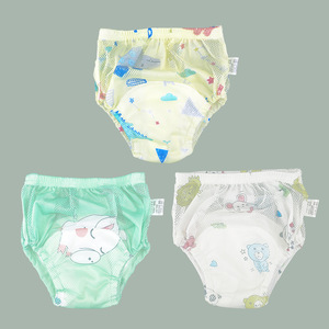 Pantalones de Entrenamiento Lavables, Transpirables, de Malla Estampada, Impermeables, con Protección Contra Fugas, Superficie Seca, Suaves, Talla Única, para Niños de 0 a 3 Años - Product Image 2