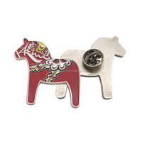 Pin de Solapa de Esmalte Duro con Bandera de la República Dominicana y Baño de Oro - Souvenirs al por Mayor de la Bandera Nacional de República Dominicana