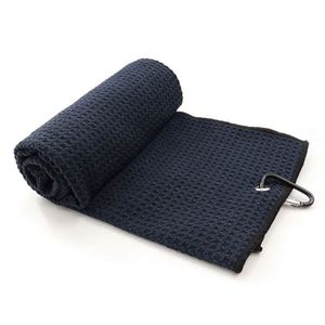 Serviettes de golf en jacquard gaufré avec broderie métallique et logo personnalisé pour le club de vente en gros de textiles - Product Image 5