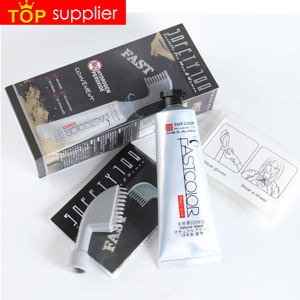 Venta caliente Perfume de fácil uso Crema de tinte de cabello negro Fácil coloración FastColor Peine de color de cabello - Product Image 4