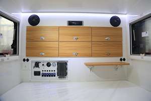 Mini Remolque de Campamento Americano Todoterreno 4X4 para Viajes y Escapadas, Remolque de Campamento Tipo <span class=keywords><strong>L</strong></span>ágrima para Automóvil con Tienda de Techo - Product Image 5